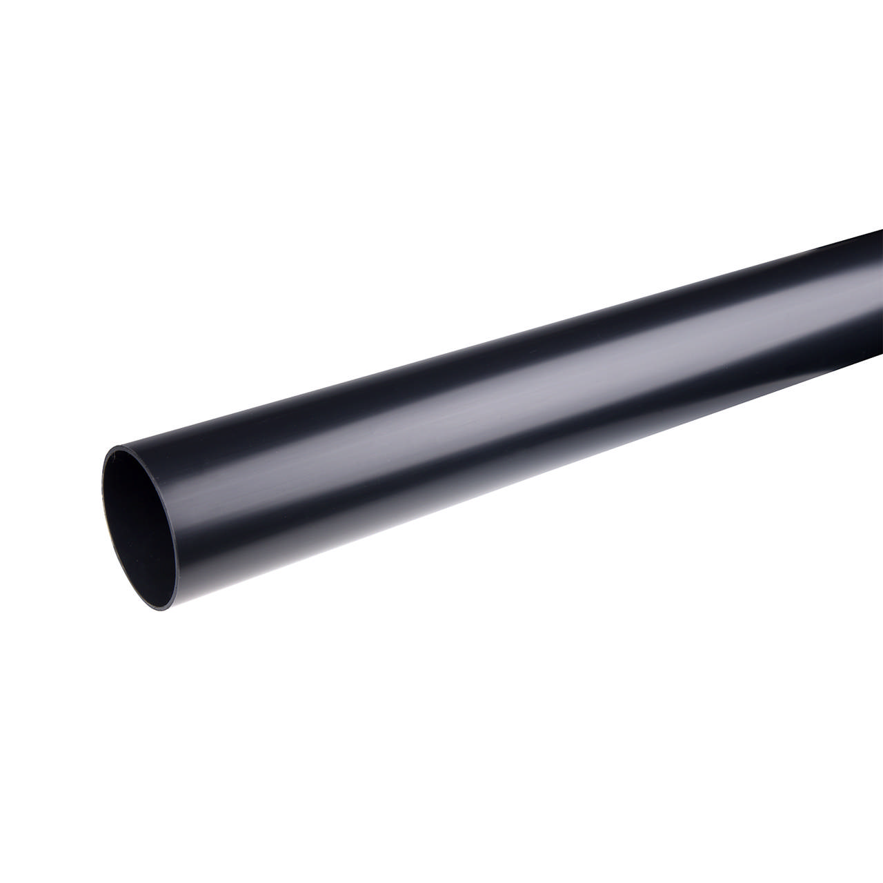 Nedløbsrør PVC Ø75 mm sort 6 m