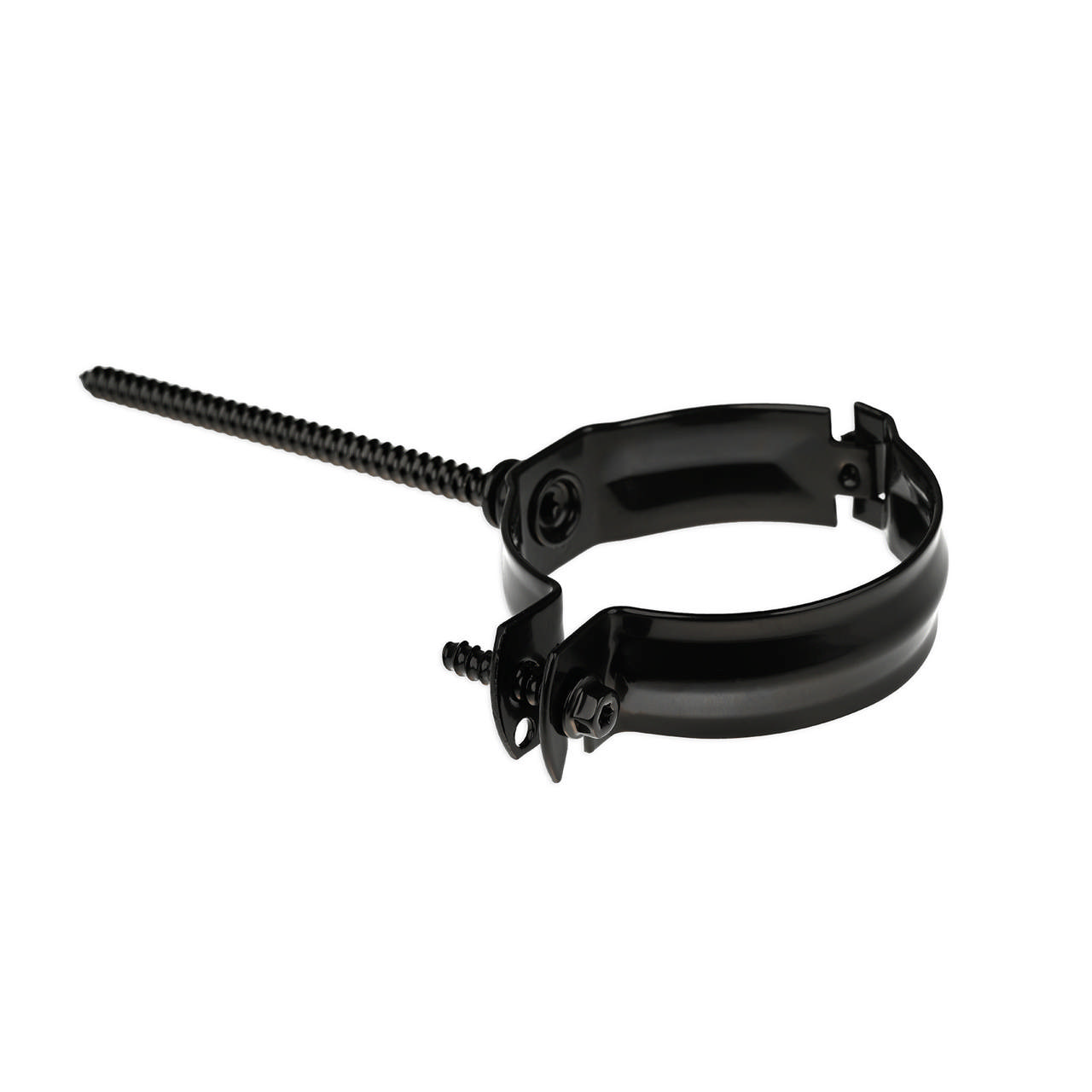 Sort rørholder t/mur/træ Ø90 mm