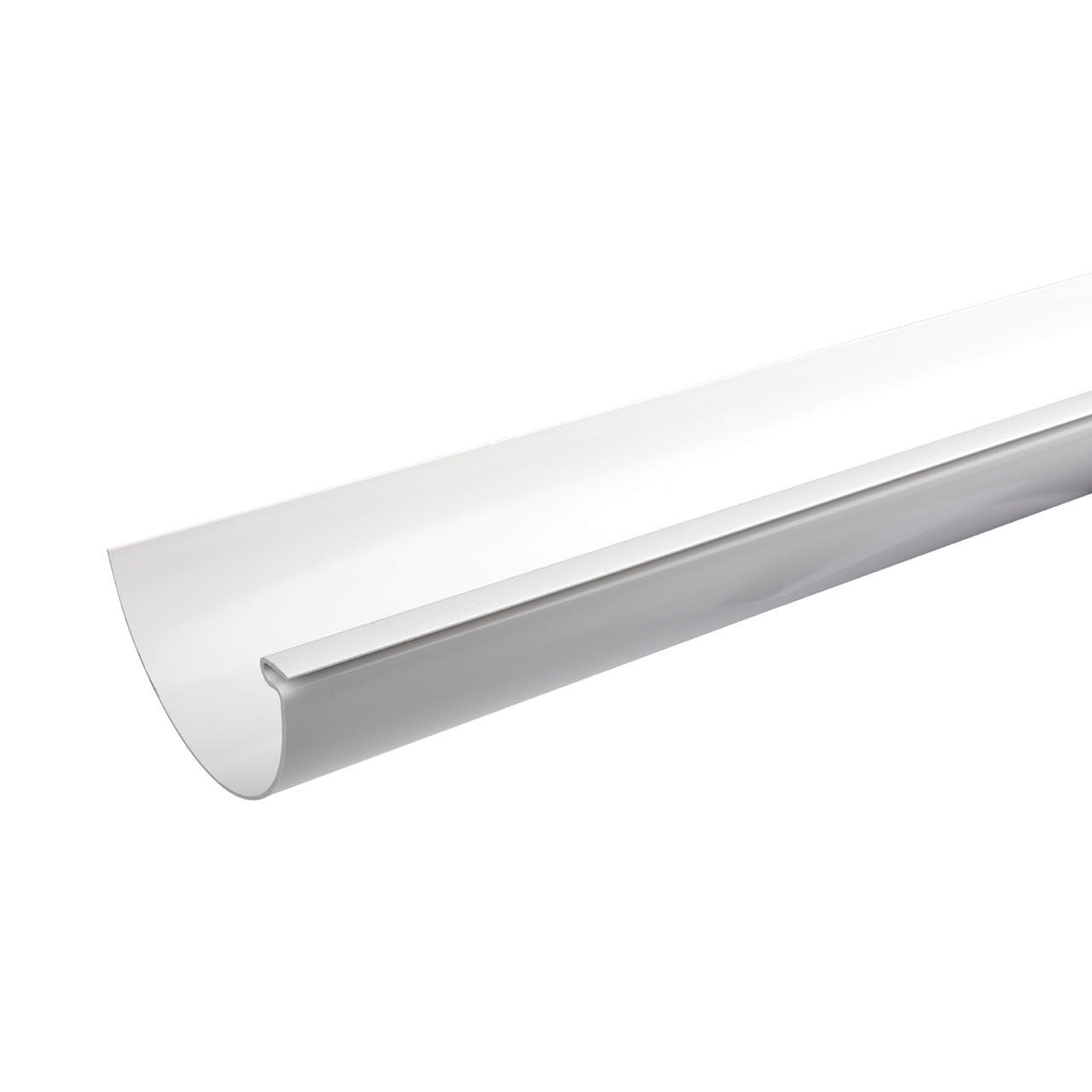 Tagrende PVC nr. 11 hvid 3 m