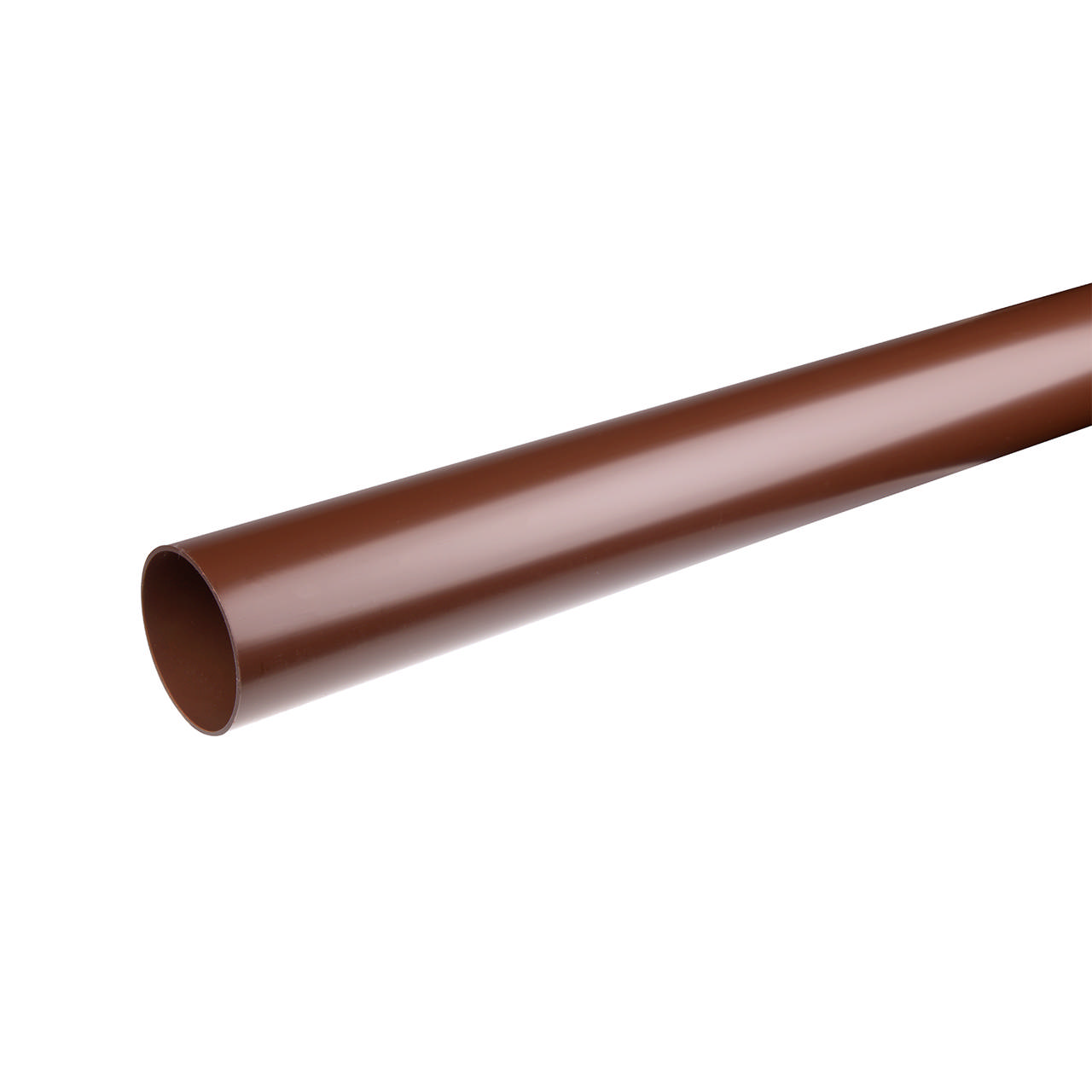 Nedløbsrør PVC Ø90 mm brun 3 m
