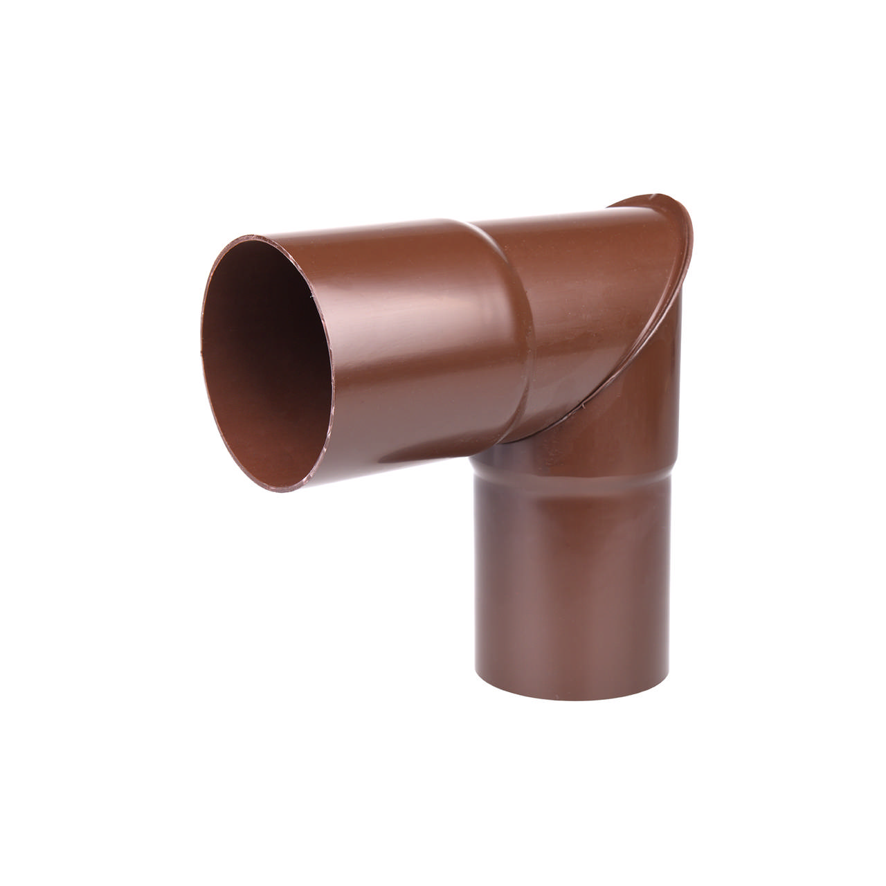 Knærør PVC 110 mm 90° brun