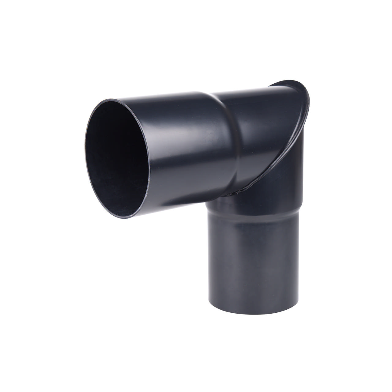 Knærør PVC 110 mm 90° sort