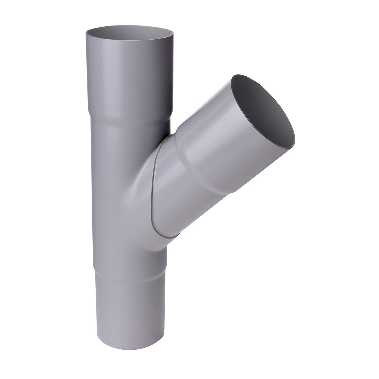 Grenrør PVC 90/90 75° grå