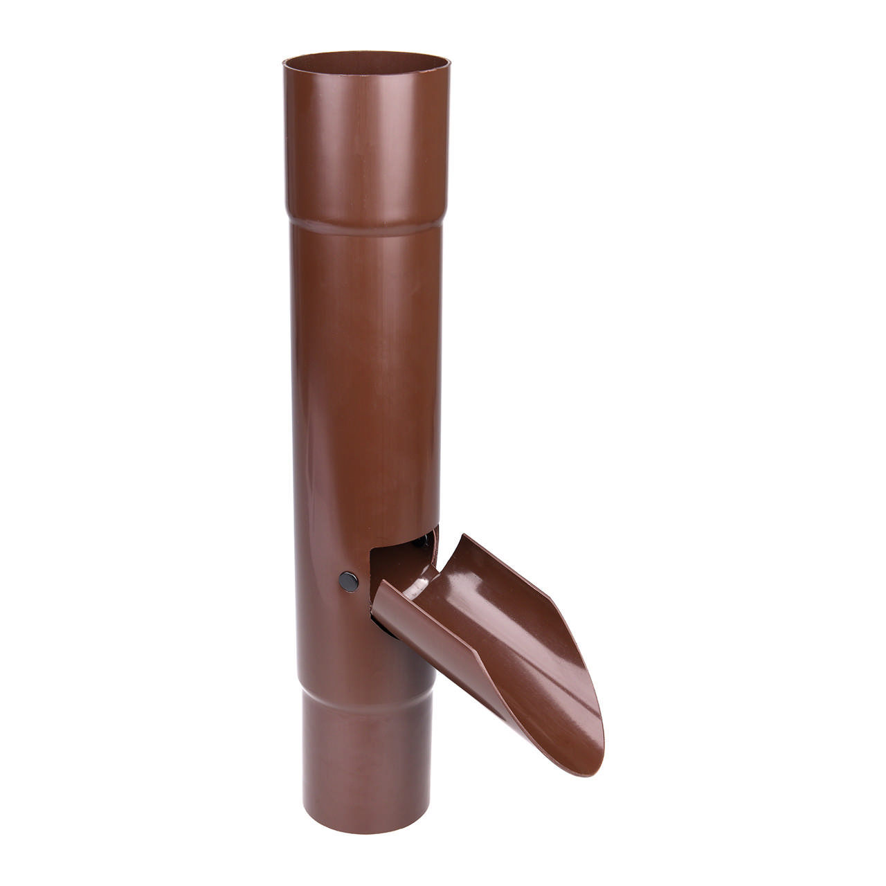 Vandudviser PVC m/klap 75 mm brun