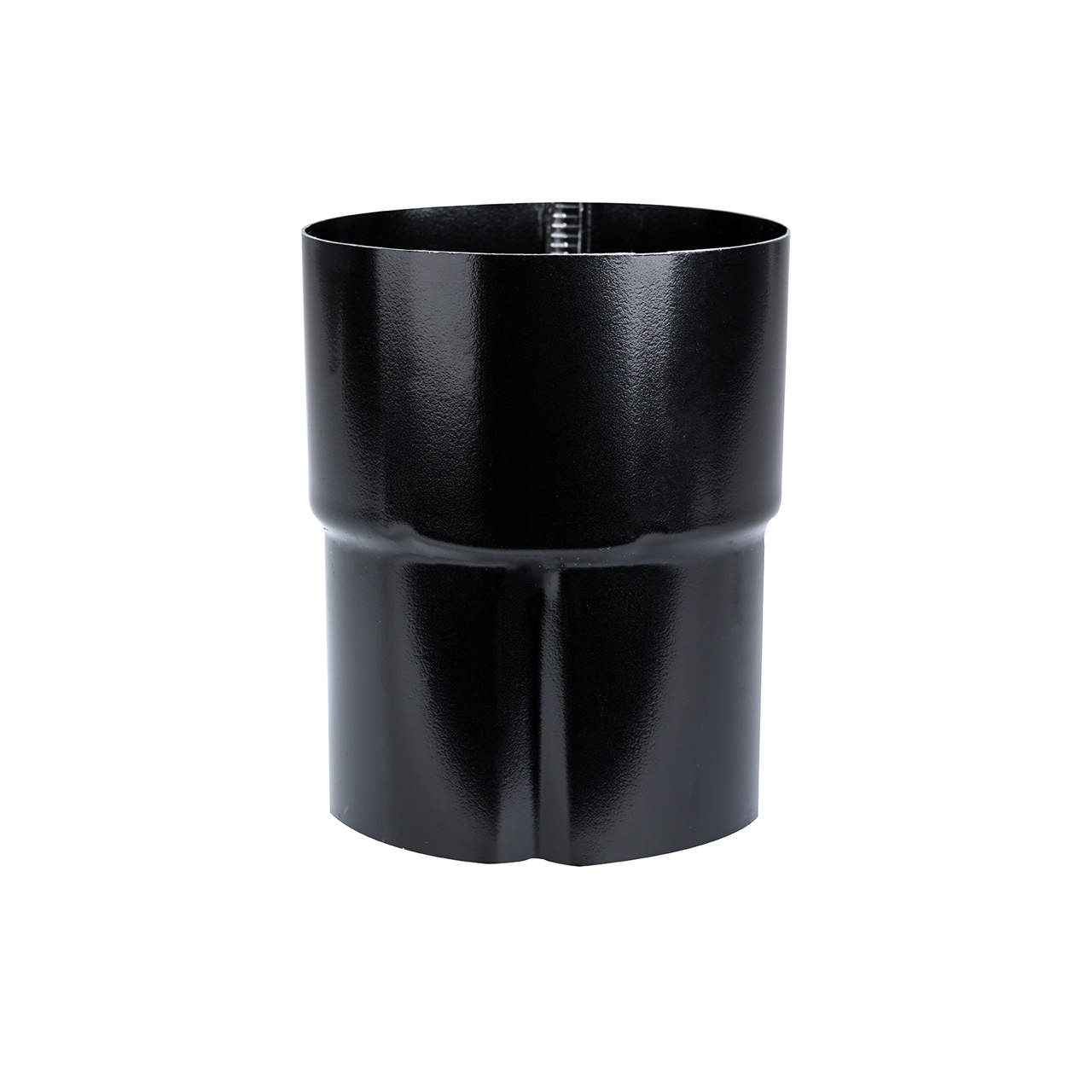 Sort Stål rørsamlemuffe 90mm