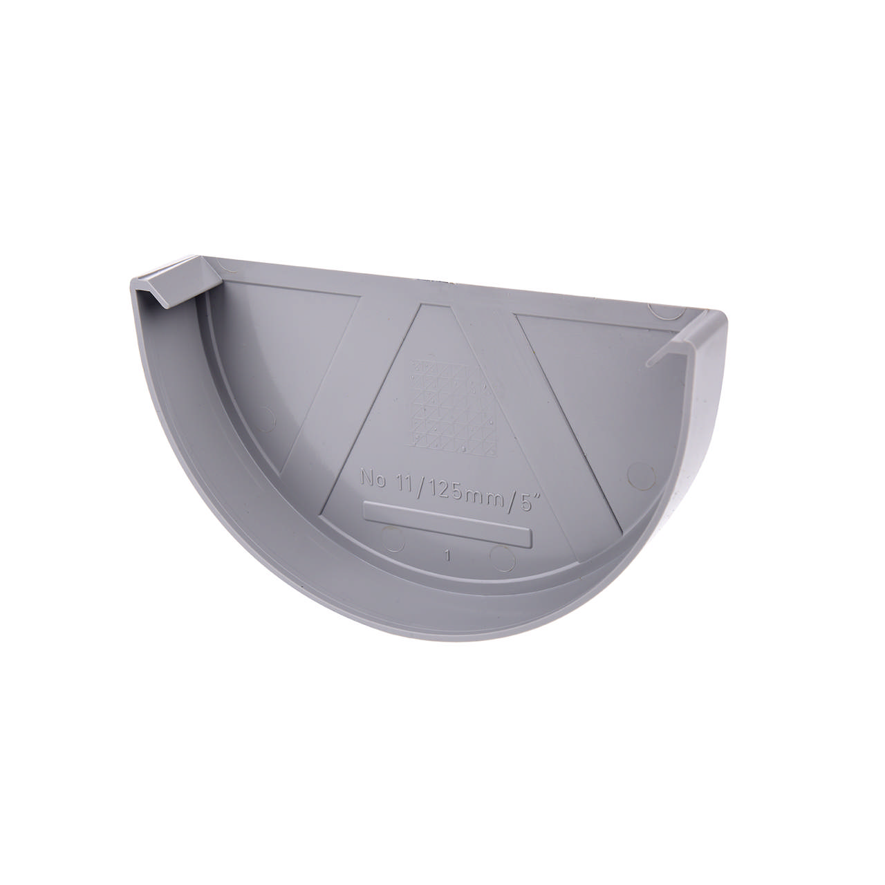 Endebund PVC nr. 10 grå