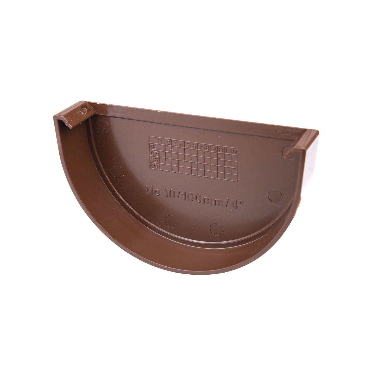 Endebund PVC nr. 10 brun