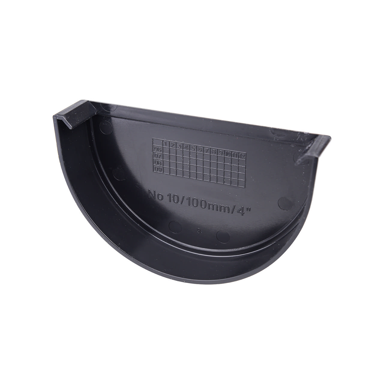 Endebund PVC nr. 10 sort