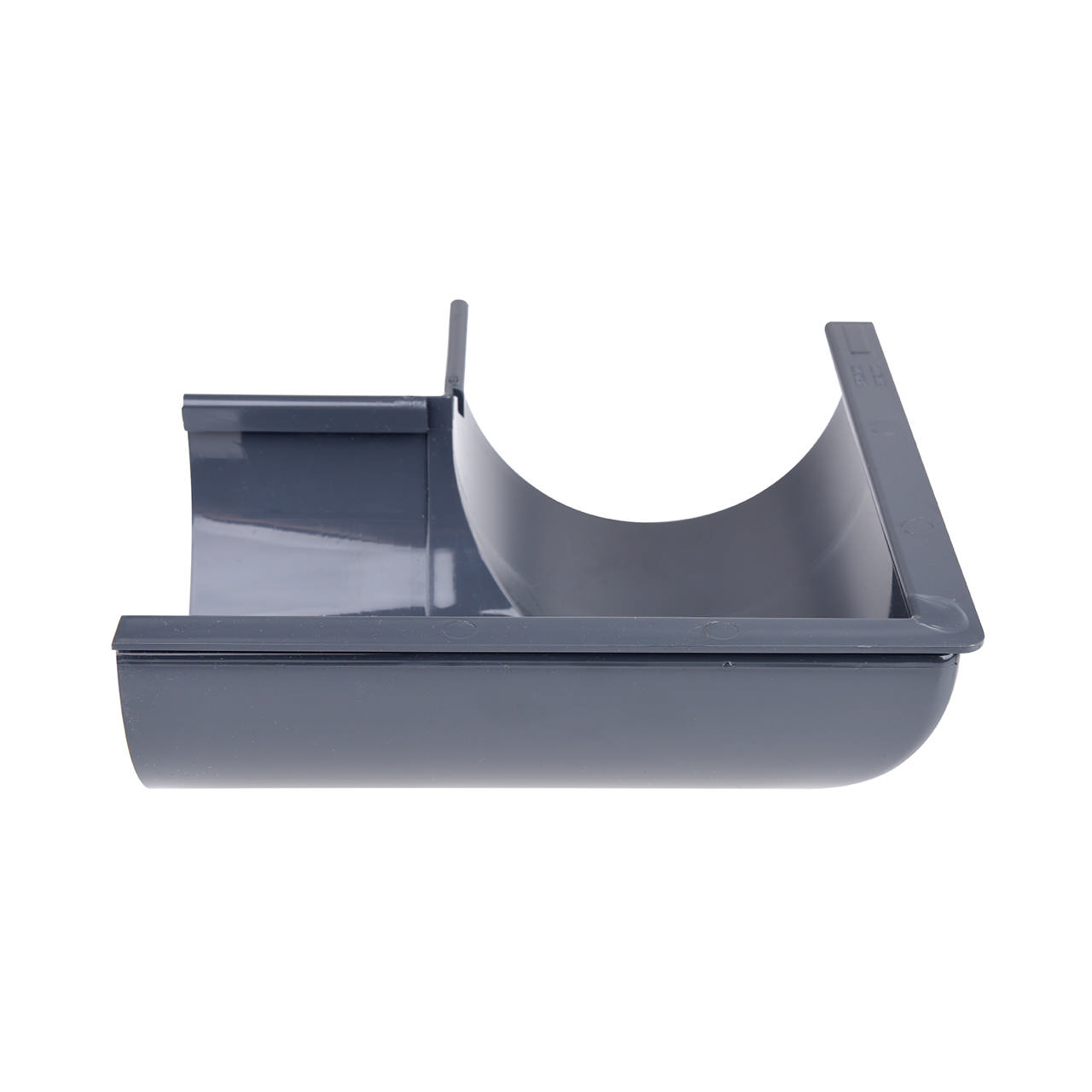 Gering PVC nr. 10 90° udv grafit