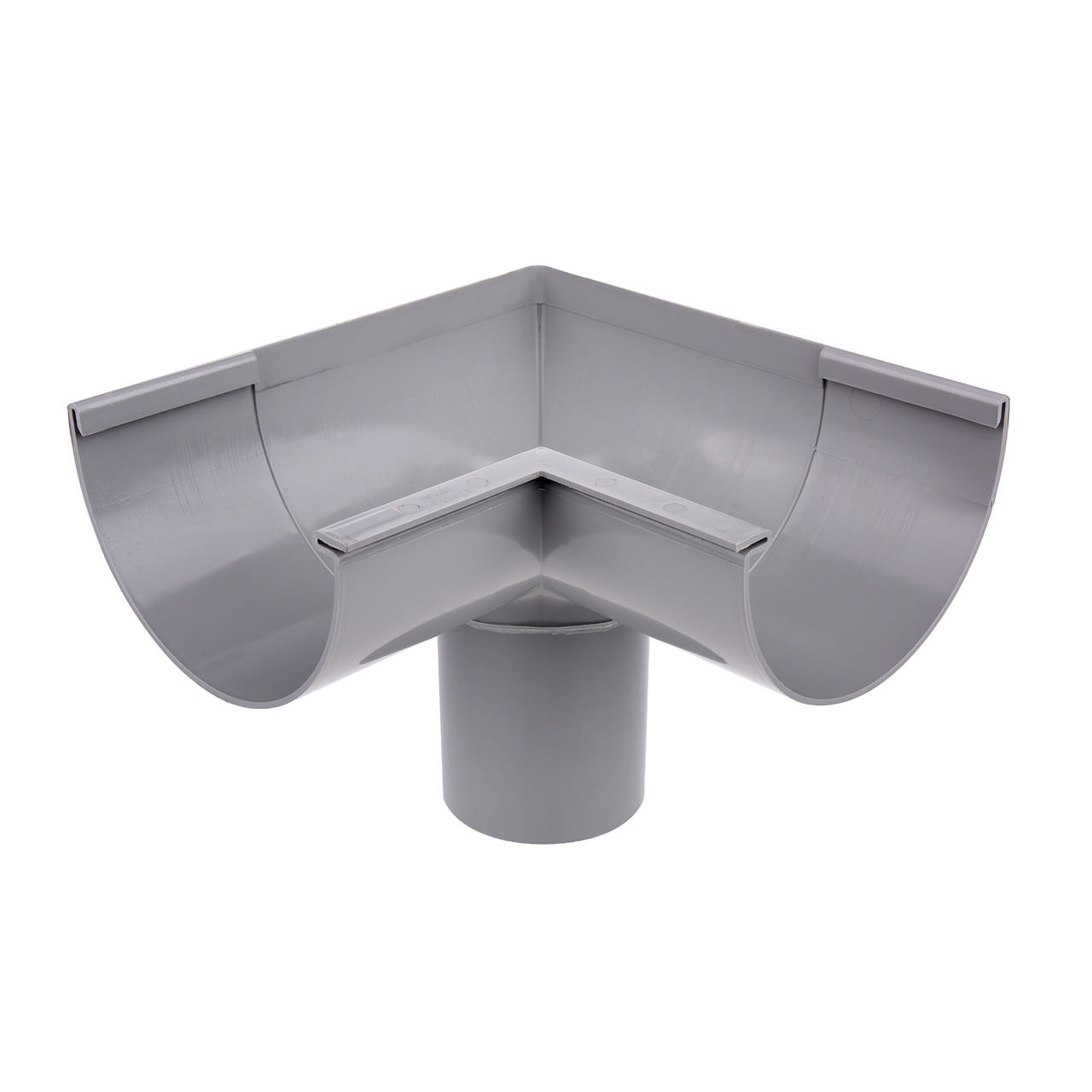 Gering PVC 12/90 90° indv. grå