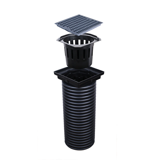 Nedsivningsbrønd med plastrist