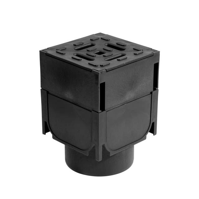 HexaLine topdræn sort hjørne