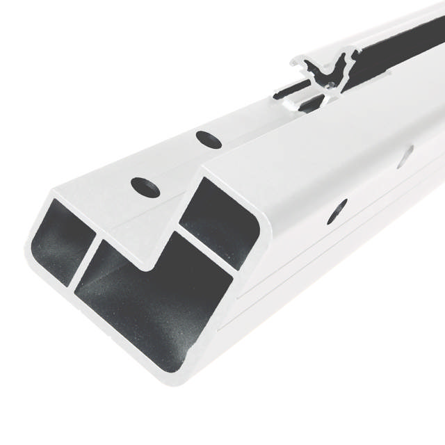 Frontmonteret hjørnestolpe udv. hvid