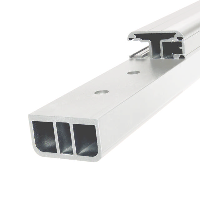 Glasrækv. frontm. endestolpe hvid