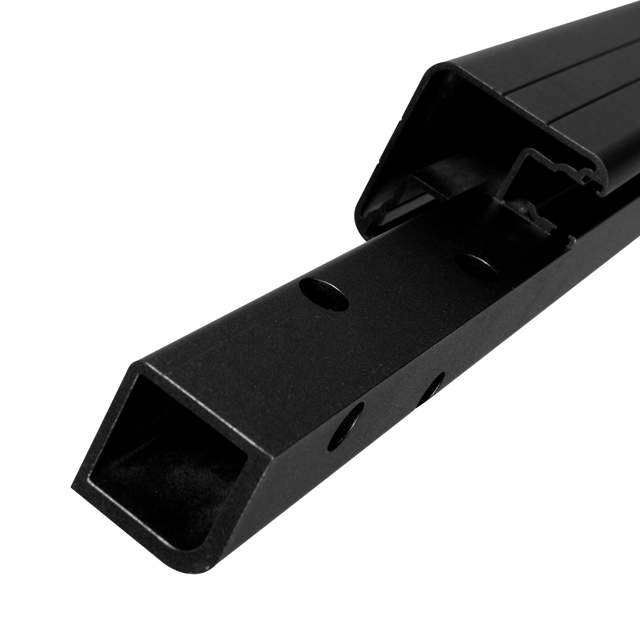 Frontmonteret hjørnestolpe indv. sort