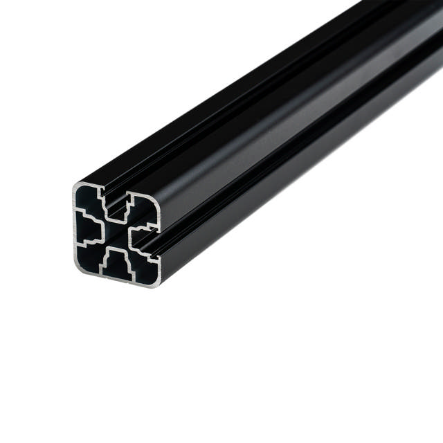 Hjørnestolpe topmonteret 90 gr, sort