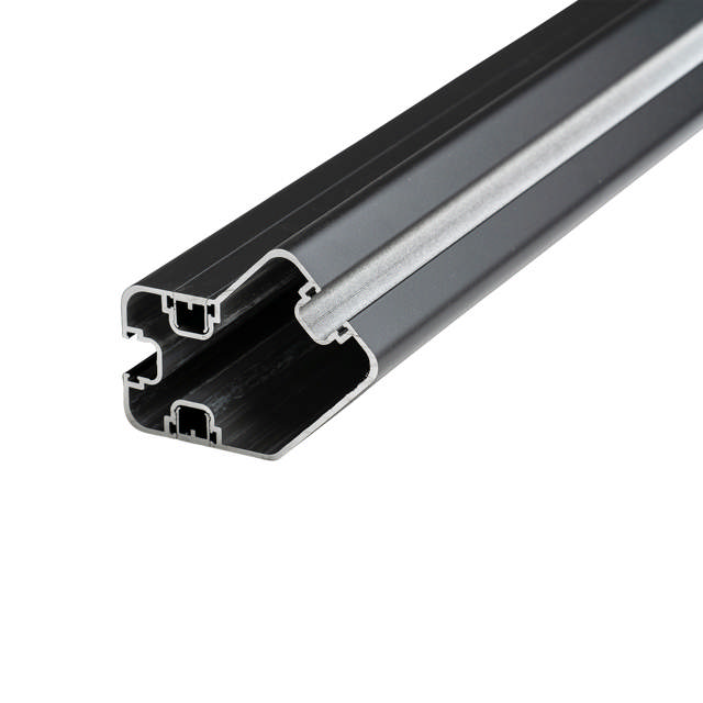 Hjørnestolpe topmonteret 45 gr, antracit