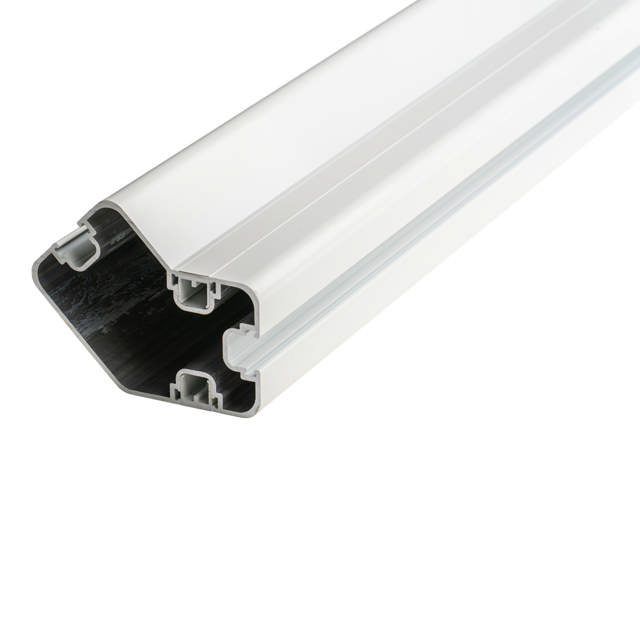 Glasrækv. topm. hj. Stolpe 45° hvid