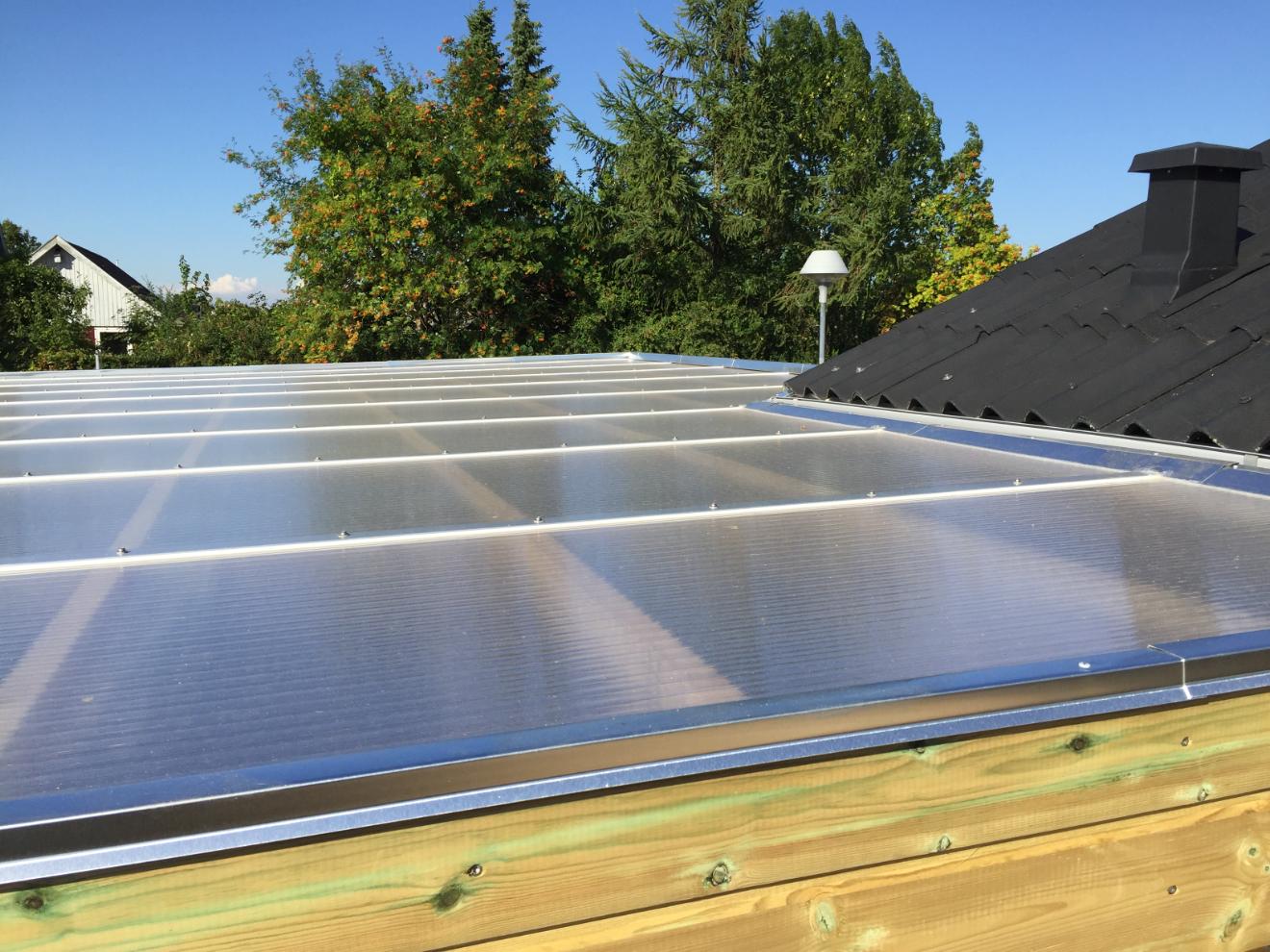 Carport med 10 mm TwinLite Termotag