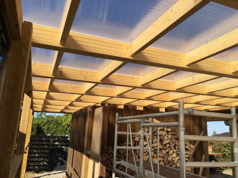 Carport med 10 mm TwinLite Termotag
