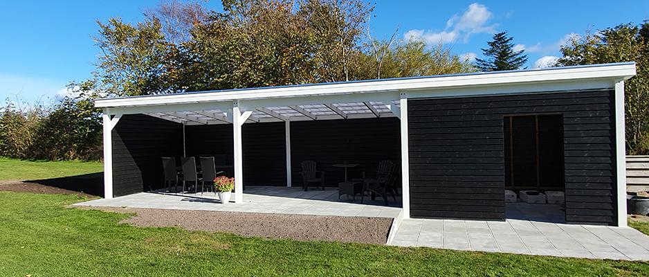 ClickLite med hvide plasttagrender