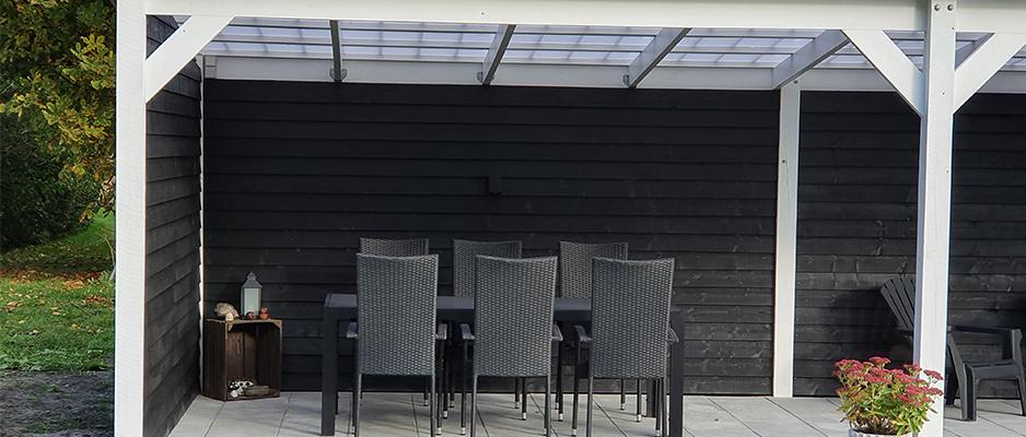 ClickLite med hvide plasttagrender