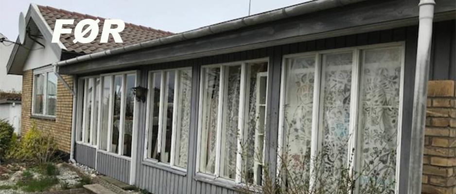  Renoveret udestue med zinktagrender
