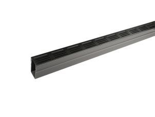 SlimLine Dræn m/rist 1 m alu. sort