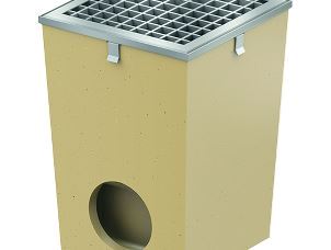 Vandhanebrønd m/kant og galv. maskerist