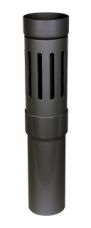Altanafløb 90 mm sort